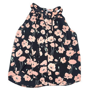 Lemon TART floral sleeveless tank women's medium